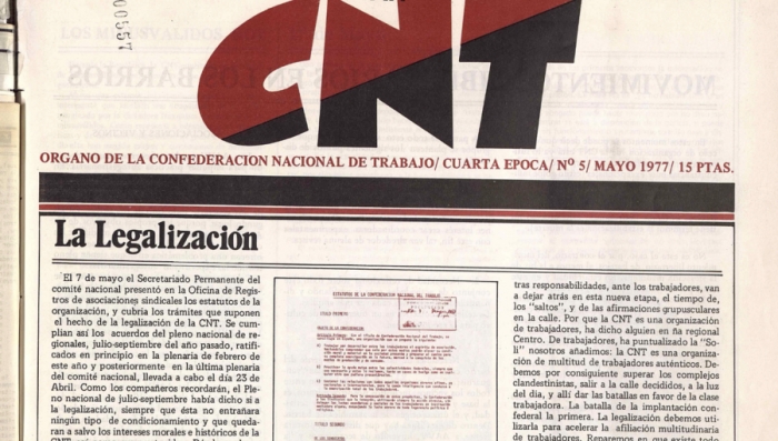 La legalización de la CNT en 1977