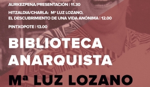 Inauguración de la Biblioteca Mari Luz Lozano en Iruñea