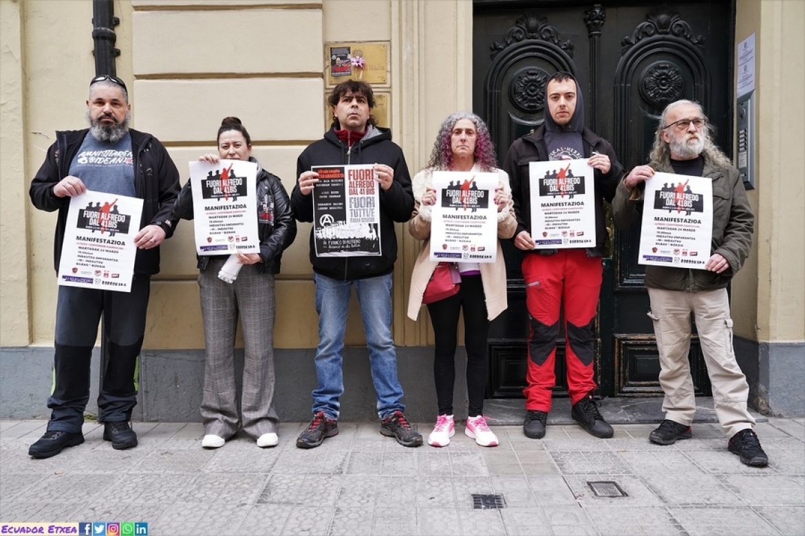 24 de marzo: manifestación en solidaridad con Alberto Cospito