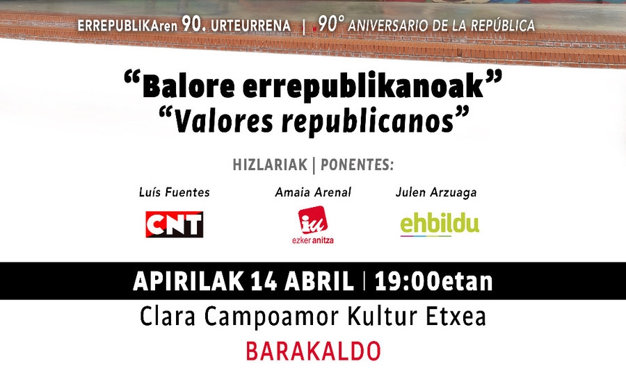 Valores republicanos - 14 de abril en Barakaldo