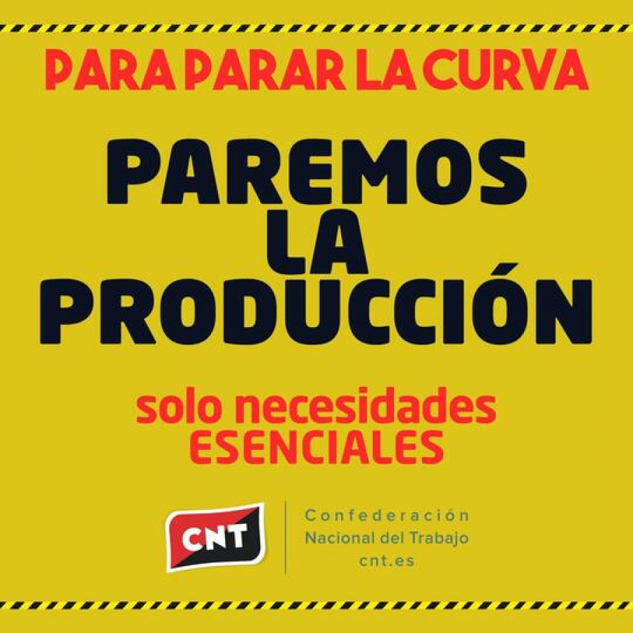 CNT exige al Gobierno que tome medidas de protección y soporte para las trabajadoras y los trabajadores.