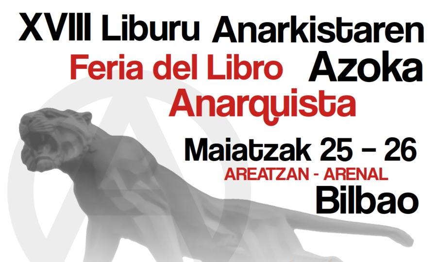 Vuelve la Feria del Libro Anarquista a Bilbo