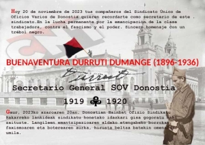 20N: Durruti, secretario general