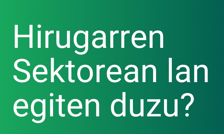 CNTk Hirugarren Sektorea antolatzeko kanpaina hasi du Bizkaian