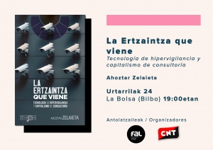 ﻿Ahoztar Zelaieta presenta “La Ertzaintza que viene” en el Edificio La Bolsa