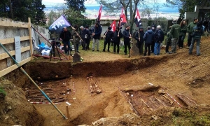 Exhumados los restos de 17 presos del Fuerte de Ezkaba